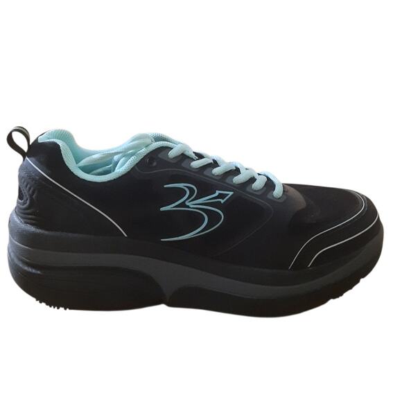 gdefy Gravity Defyer Womens Black and Green Comfort Fit Sneakers Size 9.5 - Picture 2 of 10